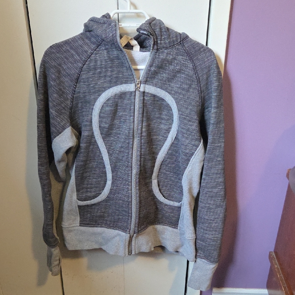 Lululemon Athletica Charcoal Striped Hoodie